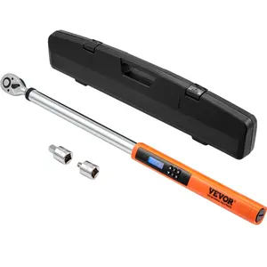【Summervibes】VEVOR Digital Torque Wrench,  1/2" Drive Electronic Torque Wrench, Torque Wrench Kit 25-250ft.lb/34-340n.m Torque Range Accurate to ±2%, 3-Mode Adjustable Torque Wrench Set with LED Buzzer Calibration