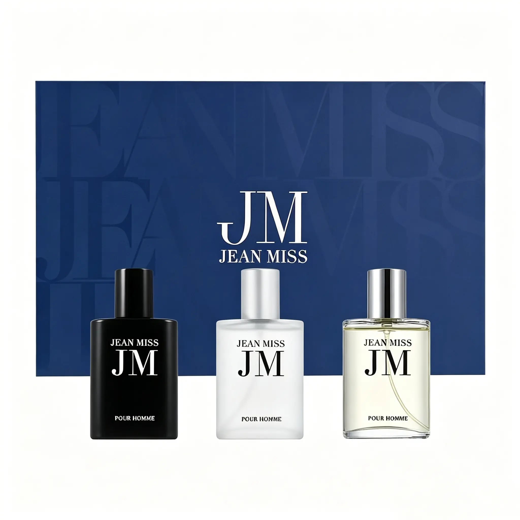 JEAN MISS Men's Perfume Gift Set- 30ML*3Liquid Fragrances - Natural Essential Oils Bergamot Sandalwood Cedarwood- Long Lasting Summer Fragrance Pheromone Perfume- A Perfect Gift-Gift for Boyfriend- Gift for Men-Perfume Gift Box