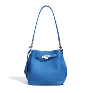 SADI Bag 2026 New Large Capacity Real Leather Bucket Bag Women Commuter Shoulder Crossbody Bag Tote Bag 30 CM