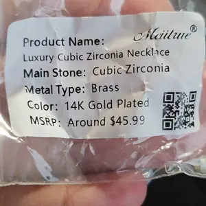 MEIITRUE Jewelry Mystery Box wth Random Fine Jewelry, Moissanite Premium Cubic Zirconia Necklace Bracelet Rings, Perfect Surprise Fun Gift for Parties Valentine's Day Mother's Day