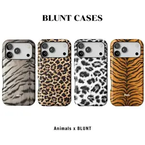 Blunt Phone Case  Tigress - Wild Child - Snow Leopard - Savage  Animal Print Aesthetic iPhone Case For 17 16 15 14 13 12 11