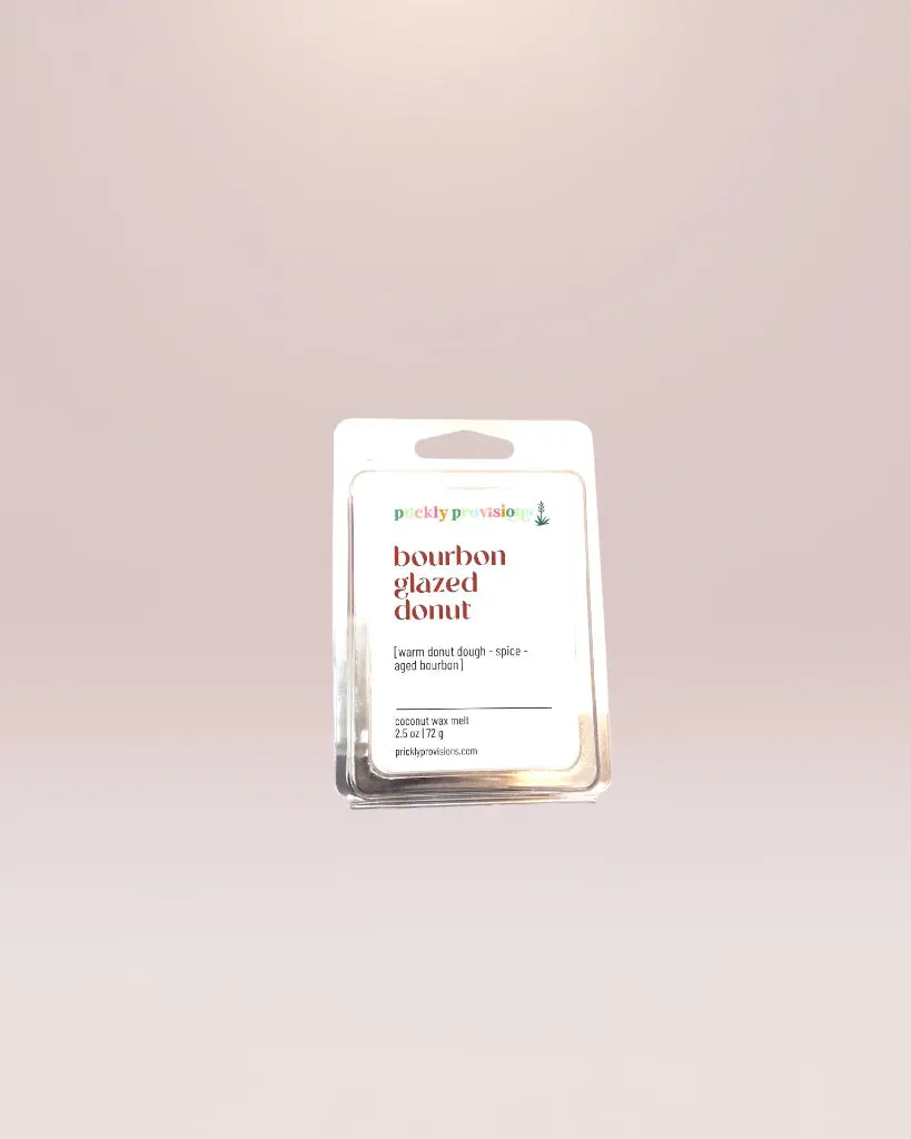 Scented Bourbon Glazed Donut Wax Melts, Coconut-Vanilla Infused, Smooth Texture, Cozy Home Decor Accessory
