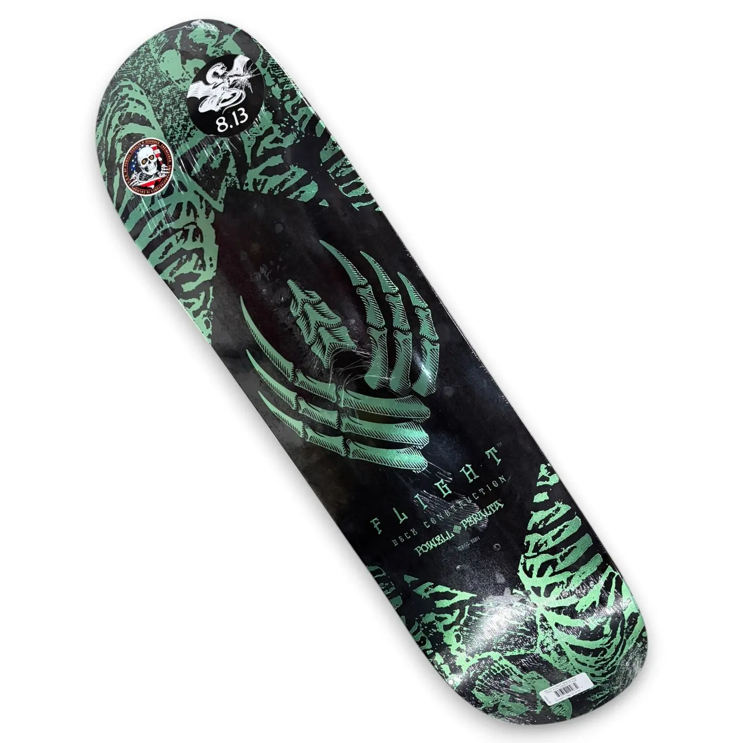 POWELL PERALTA | Skeleton Teal - Flight Skateboard Deck | 8.1"