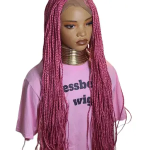 Jessbeline pink  braided wig knotless braid full lace
