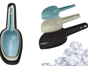 3 Pack Multi-Purpose Plastic Kitchen Bar Ice, Flour, Dry Fruits, Candy, PopCorn, Food, Coffee Scoop Set Cutlery Tableware