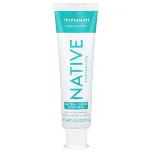 Native Whitening Toothpaste, Fluoride Free, Wild Mint & Peppermint Oil, 4.1 oz (116 g)