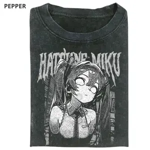 Hatsune Miku Heavy Metal Design T-Shirt, Anime Music Idol Shirt, Japanese Pop Culture Top, Kawaii Streetwear Unisex Tee, Gift for Miku Fans