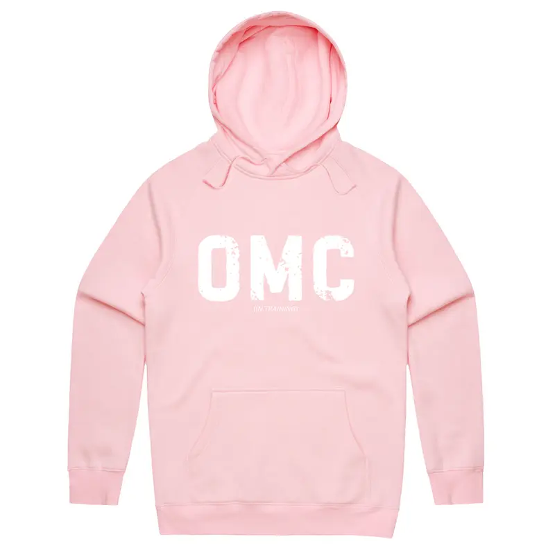 OMC Premium Oversized Hoodie IYKYK 80% Cotton and 20% Polyester Graphic Casual Layering Top Front Pocket Snug Hood Relaxed Fit - Fabric