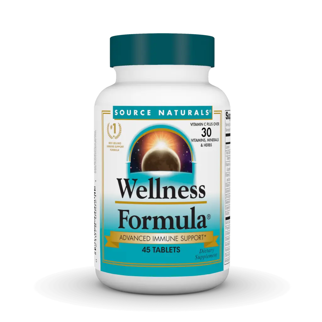 Wellness Formula | Award Winning Immune Defense | 30+ Herbs & Vitamins | Since 1982 | Source Naturals