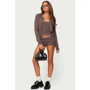 Lillian Striped Knit Shorts