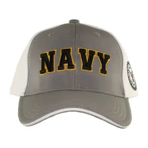 US Navy Performance Grey White Cap