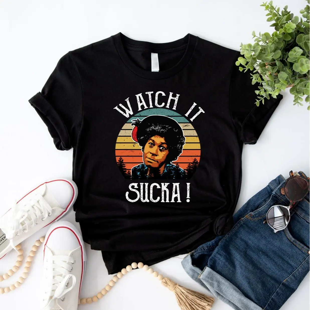 Vintage Aunt Esther Iconic Shirt, Sanford And Son Movie Shirt, Watch It Sucka Tee Shirt, Funny TV Show Shirt, 80s Movies Sweatshirt