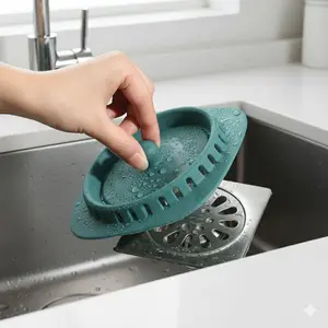 Silicone Drain Cover, Washable Anti-Mold & Clog-Free, Strong Seal for Odor, Insect & Backflow Prevention, Universal Bathroom & Kitchen Sink Protector