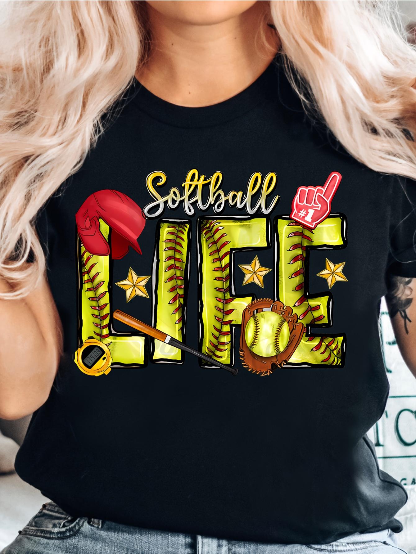 Softball Lifestyle Graphic Tee, Game Day Shirt, T-Shirt for Softball Players' Families
