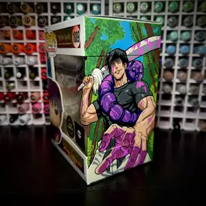 Funko Pop! JJK - Toji #1889 CHASE - Custom Box Art + Hard Stack Glow In The Dark