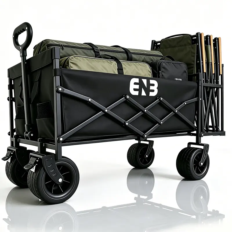 Adjustable-frame folding multi-purpose cart, 980LBS capacity, for indoor and outdoor storage 580LBS shopping cart