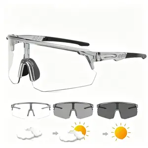 Photochromic Protective Eyewear Unisex Cycling Sports Windproof Sunglasses Photochromic Protective Eyewear Unisex Cycling Sports Windproof Sunglasses