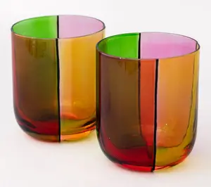 ban.do Low Ball Glasses, Colorblock