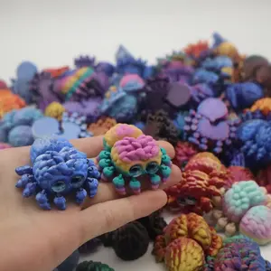 Cute Multicolor Spider Decor, Daytime Home & Office Decoration, Artistic Animal Tank Ornament, Durable Plastic Video Game Theme