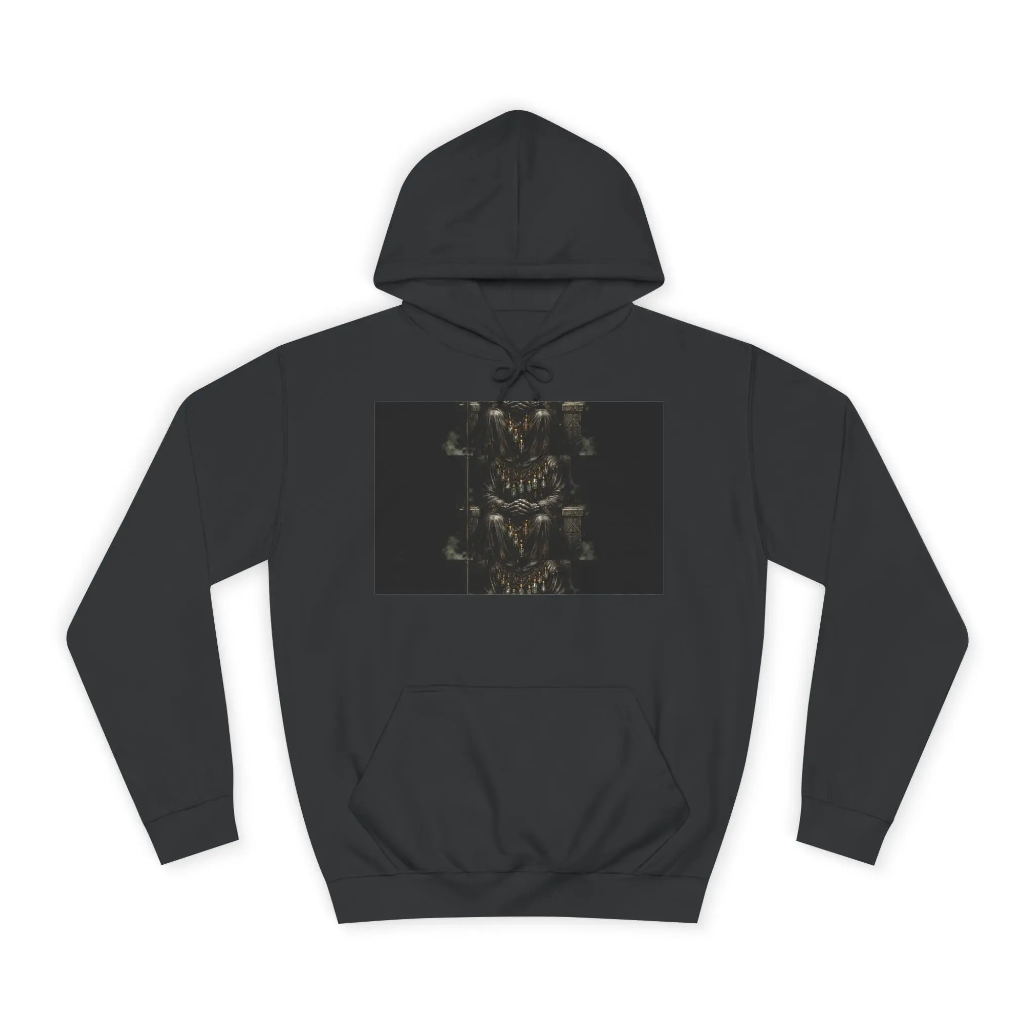 Dark Fantasy The Plague Warden Hoodie | Gothic Pullover | DnD Gift | Medieval Art | Front and Back Print | Dark Front Light Back