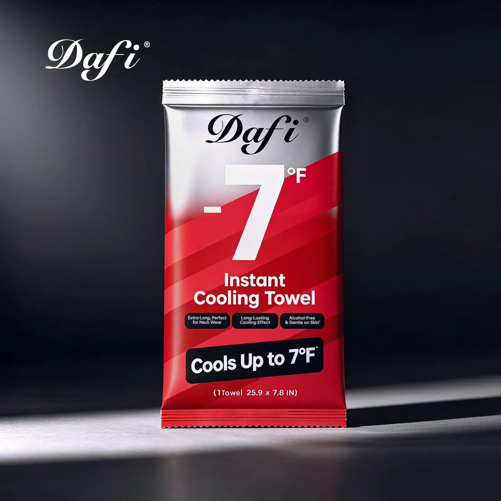 DAFI Instant  Cooling Towel --Energy Red