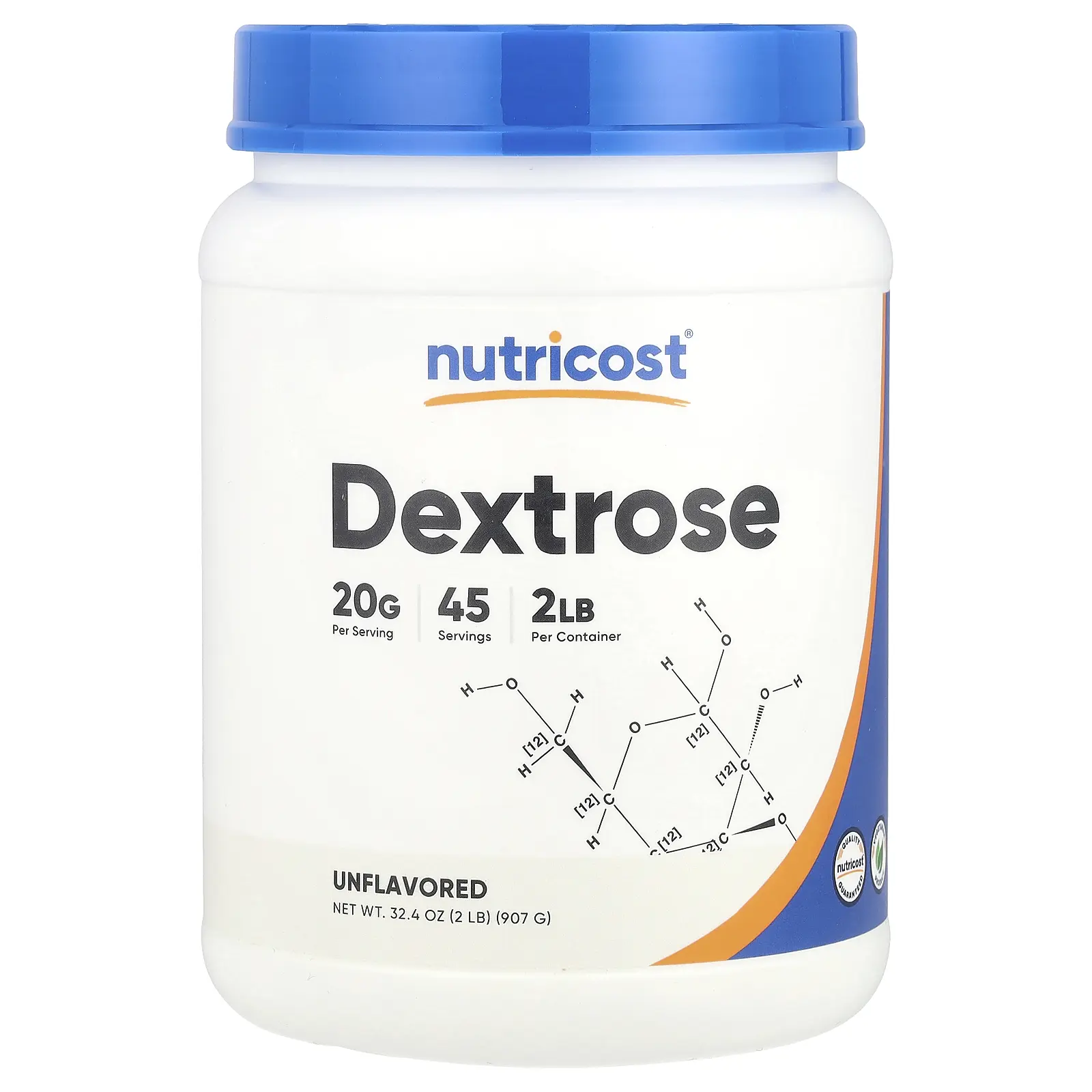 Nutricost Dextrose, Unflavored, 2 lb (907 g)