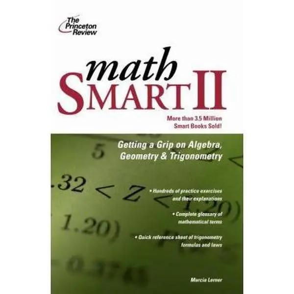 USED-Math Smart II: Get a Grip on Algebra, Geometry, and Trigonometry (Smart Guides) by Marcia Lerner (Paperback)