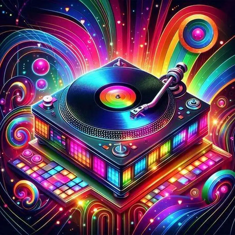 1pcs 5D DIY diamond painting set, 5D diamond art set, DIY decoration, craft, colorful singing machine diamond painting set full round drill DIY, mosaic, diamond art, DIY art home decoration, suitable for Halloween and Christmas, Diamond Pattern Design