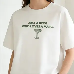 Who Loves Margs Shirt - Bride Shirt, Bachelorette Party Funny Bridal Shower Shirt, Wifey Shirt,Hens Shirt,Gift For Bride，Women Summer Top