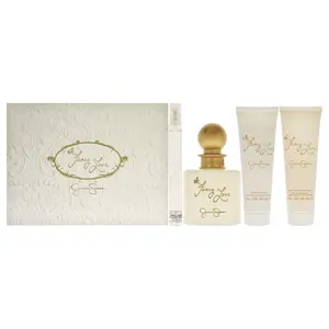 Jessica Simpson Fancy Love Women's Fragrance Cosmetic Gift Set - 4-Pc Bundle with 3.4oz EDP Spray, 0.34oz EDP Mini Spray, 3oz Body Product, Scent Blend Perfume