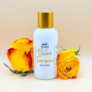 SOUL Manifesta Divine Feminine Body Lotion 4oz - Nourishing Lotion with Rose, Raspberry & Hibiscus Tea Fragrance, Hydrating Formula Silky Moisturizer body balm butter nourish your new creams