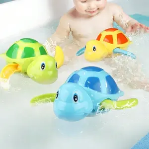 1pcs Swimming Little Turtle Baby Bathing Clockwork Sensory Toy Baby Children Playing in Water Bathing Boy Girl Baby Falling in Love with Bathing Playing in Water Little Turtle Baby Interactive Small Toy