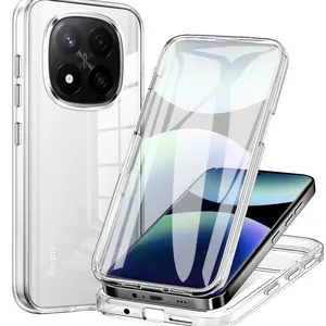 360° Full Coverage Transparent PC Case, Shockproof Dual Protection for Redmi Note 14 Pro 5g, Men & Women Outdoor Use