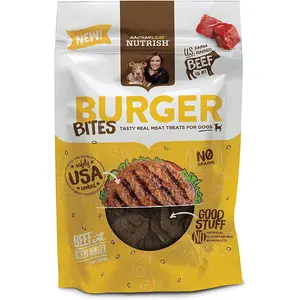 Rachael Ray Nutrish Burger Bites Beef Recipe With Bison Dog Treats, 12 oz. Pouch