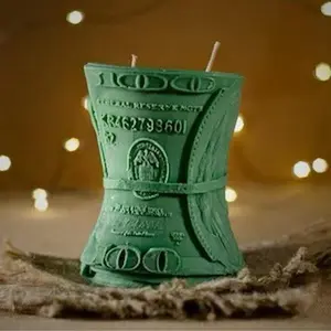 Money Candle for Festive Home Decor and Ornaments