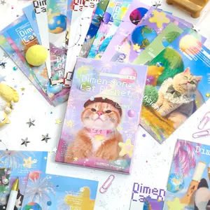 Boxed Postcards Set, 30 Sheets/bag, Cat Theme Series, Unique Designs, Express Blessing & Miss You Messages, Perfect Birthday Gift Idea