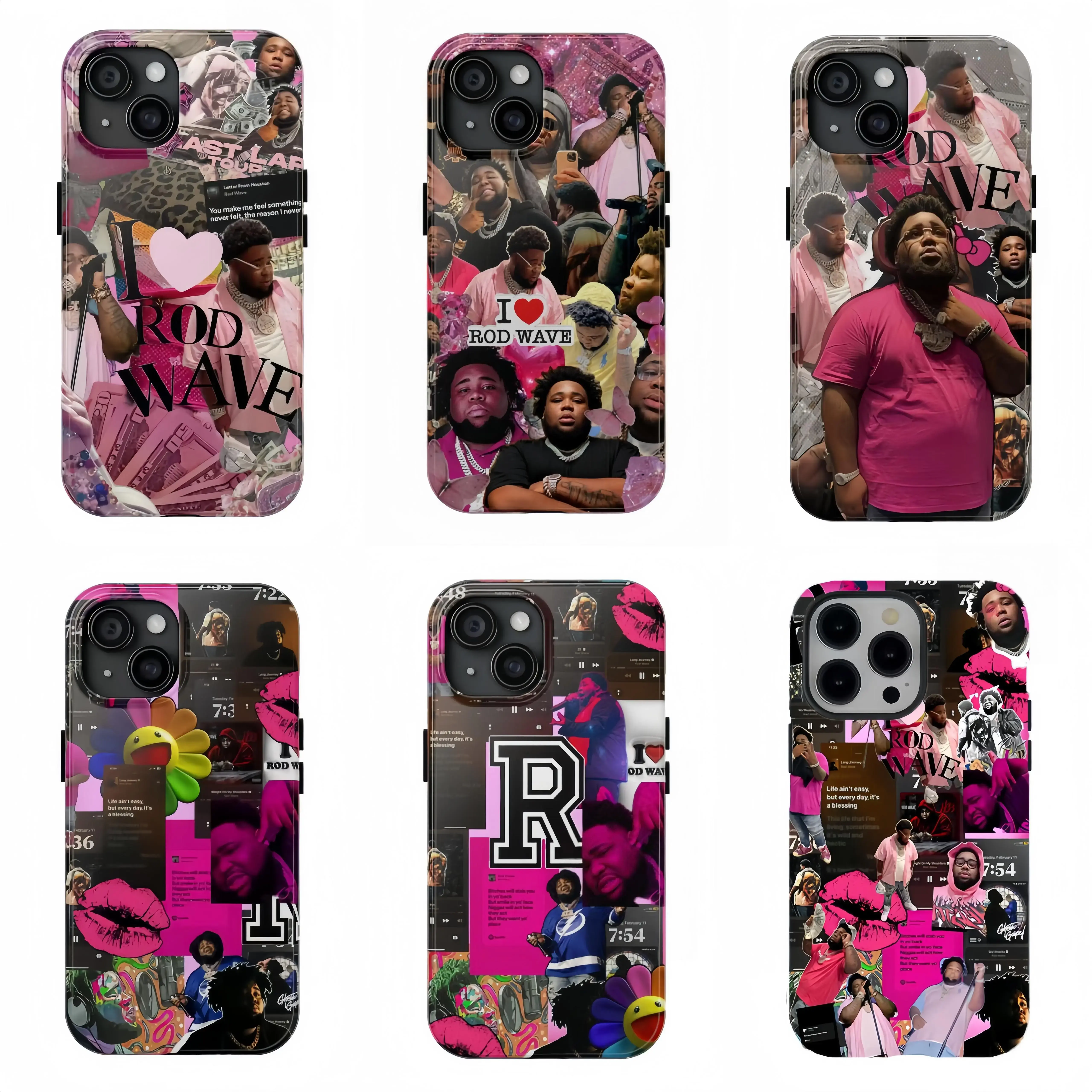 R0d wave Phone Case|Gifts For Fans|For iPhone 17 Pro Max 16 15 14 13 12 11 | Hip Hop Hypebeast Streetwear Concert Merch Era | Urban Rapper Aesthetic Vibe | Advanced Military Grade Armor Backing Wrap Defender Shell Layer Cover Case Heavy