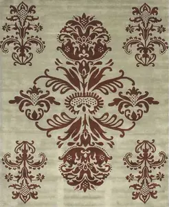 Lila Inviting Blue Hand Tufted Wool & Viscose Rug