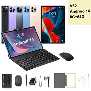 10.1-inch Android tablet, complete set of configurations, including keyboard, mouse and stylus case, equipped with full HD screen, dual SIM dual 4G LTE network, long-lasting battery, perfect for work and study, and supports Netflix playback.