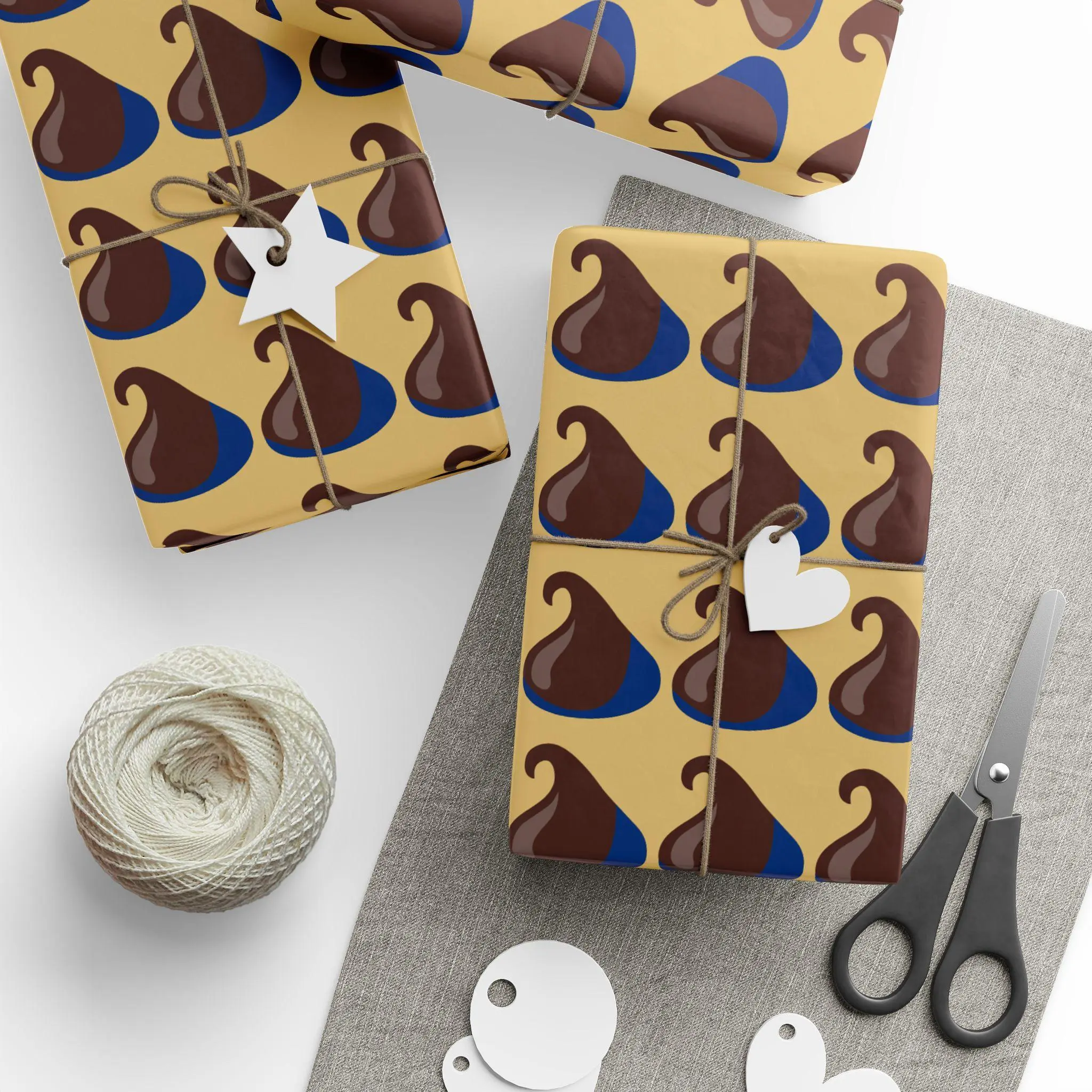 Classic Chocolate Chips Hershey Kisses Premium Eco-Friendly Decorative Gift Wrapping Paper