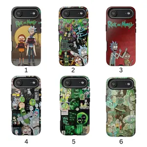 Cartoon Rick and Morty Crazy Univer Phone Case for iPhone, Samsung, Phone Accessories, Cute Phone Case, Fashion Case, Phone Case for Boyfriend, for Girlfriend, Creative Dual Layer Case