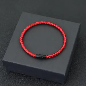 FASHION4U - Grade A Keel Rope Bracelet Men Femme Lucky Red Thread Braclet Attract Mirco Magentic Couple Braslet Wealth Prosperity Brazalete