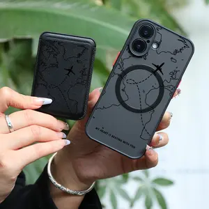 Magnetic Skin Feel Card Holder Phone Case Cover for iPhone Smartphone Accessories, Durable Protection, Magnetic Card Storage, Ideal Gift for Men and Women