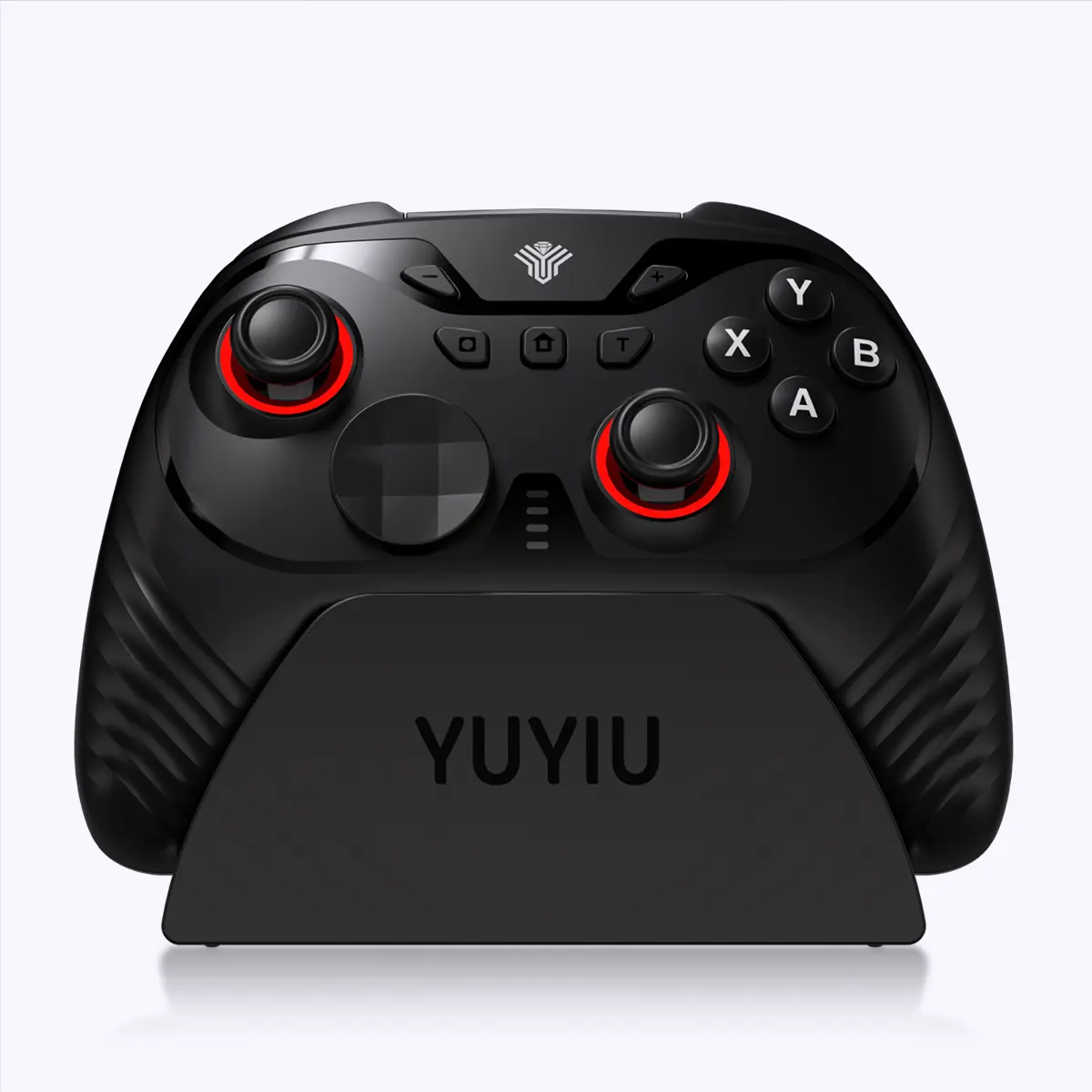 YUYIU Wind Chaser 3 Wireless Pro Controller for PC/Switch/Android V3 – 0 Deadzone Hall Effect Joysticks, Dual-Stage Triggers (Micro-Switch/Hall Linear), Macro & Turbo, Dual Vibration, Charging Dock, Replaceable D-Pad, 1000Hz Response