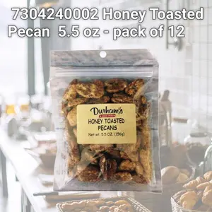 Durhams 7304240002 Honey Toasted Pecan 5.5 oz - pack of 12, Snack, Nut