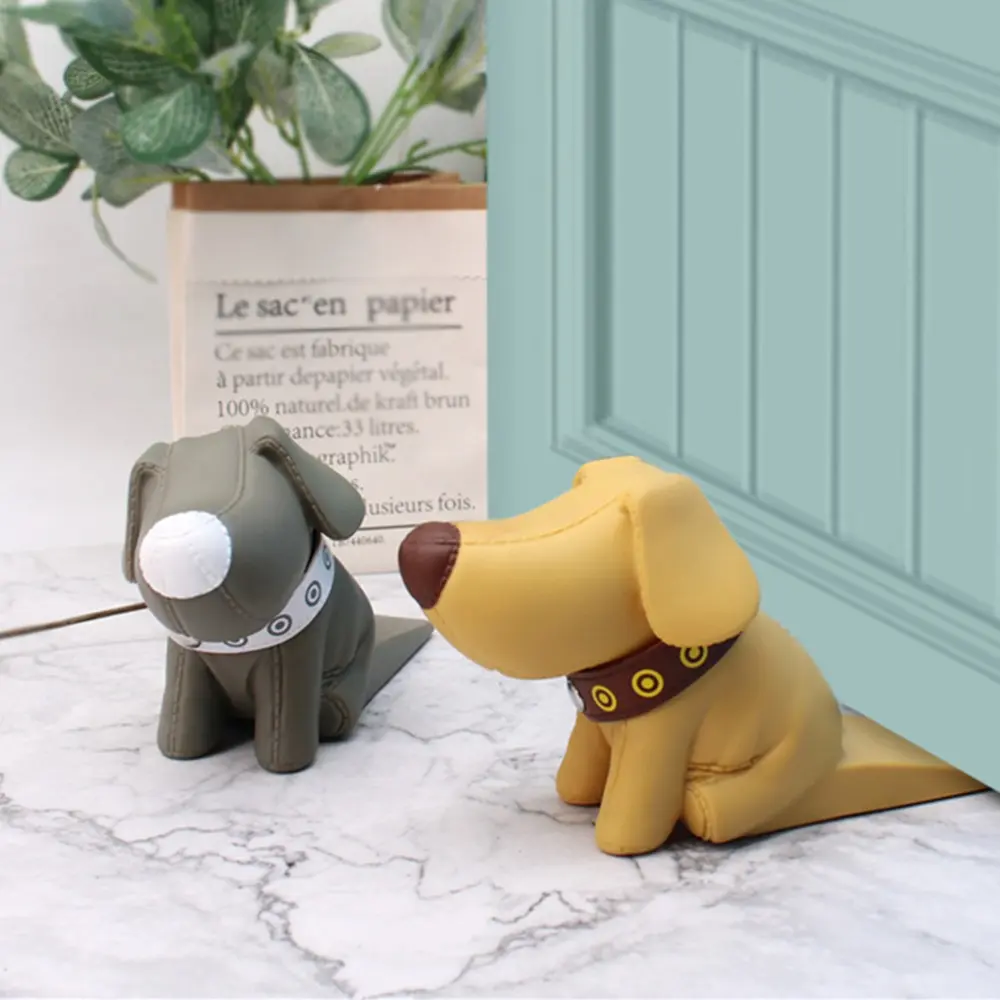 Labrador Cartoon Animal Door Stopper, Cute Home Safety Plastic Door Holder, Creative No-Drill Door Wedge, Door Handle Plug, Door Stoppers for Bottom of Door