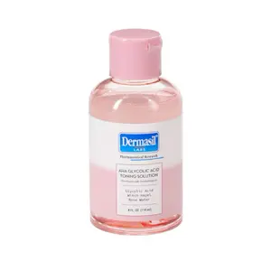 Dermasil Labs AHA Glycolic Acid Toning Solution for Skin Repair with Witch Hazel & Rose Water 4 FL OZ