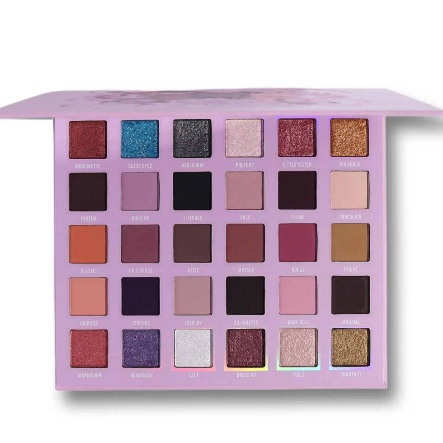 The Dollhouse - Eye And Face Palette - 30 Neutral Shades + Magnetic Pans