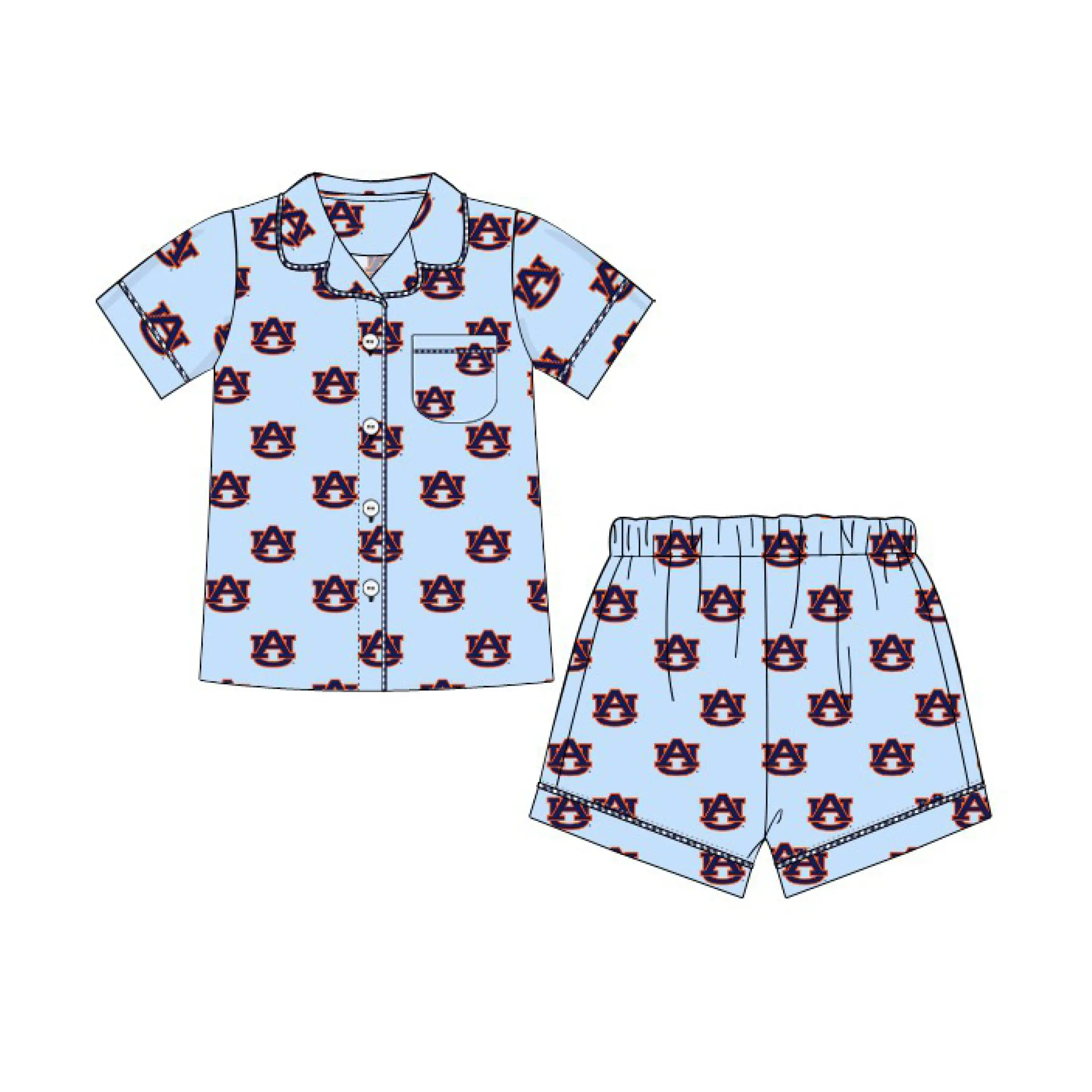 Auburn Pajama Shorty