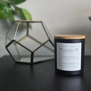 Velvet Espresso | Coffee & Tonka Candle 14.5 oz. Aroma Creamy Decor Light Scent Bean